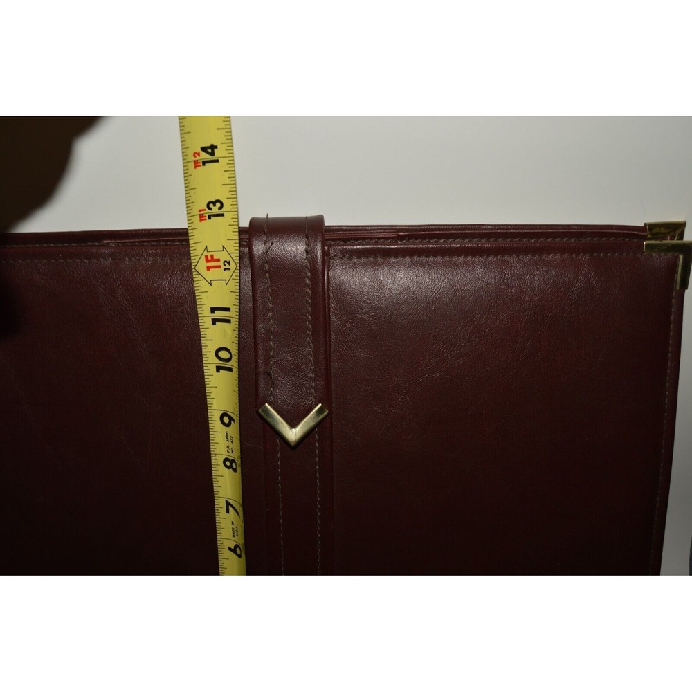 High End Large Omega Designs Brown Leather Sales Display Attaché Case Notepad - Picture 6 of 6